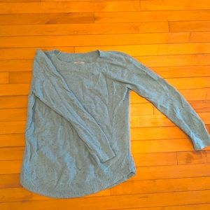 LOFT Outlet Flecked Boatneck Sweater Teal Size L